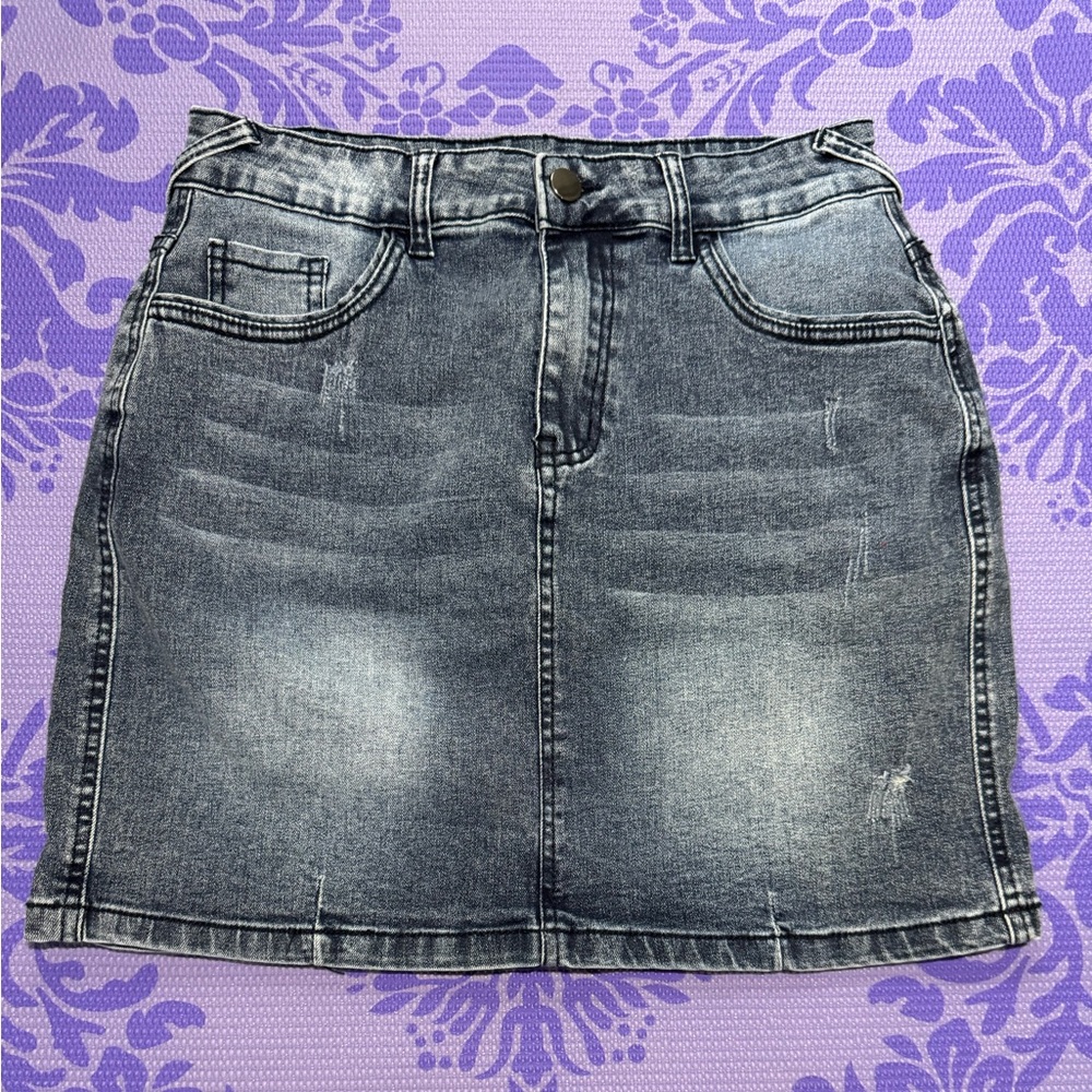 Denim mini skirt size M